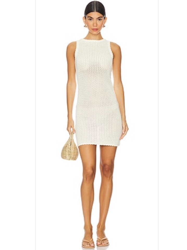 Solid & Striped Lara Dress In Ivory.
